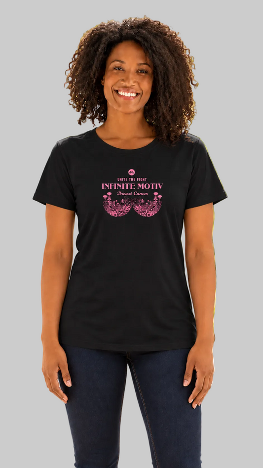Floral Relaxed Women's Breast Cancer Tee