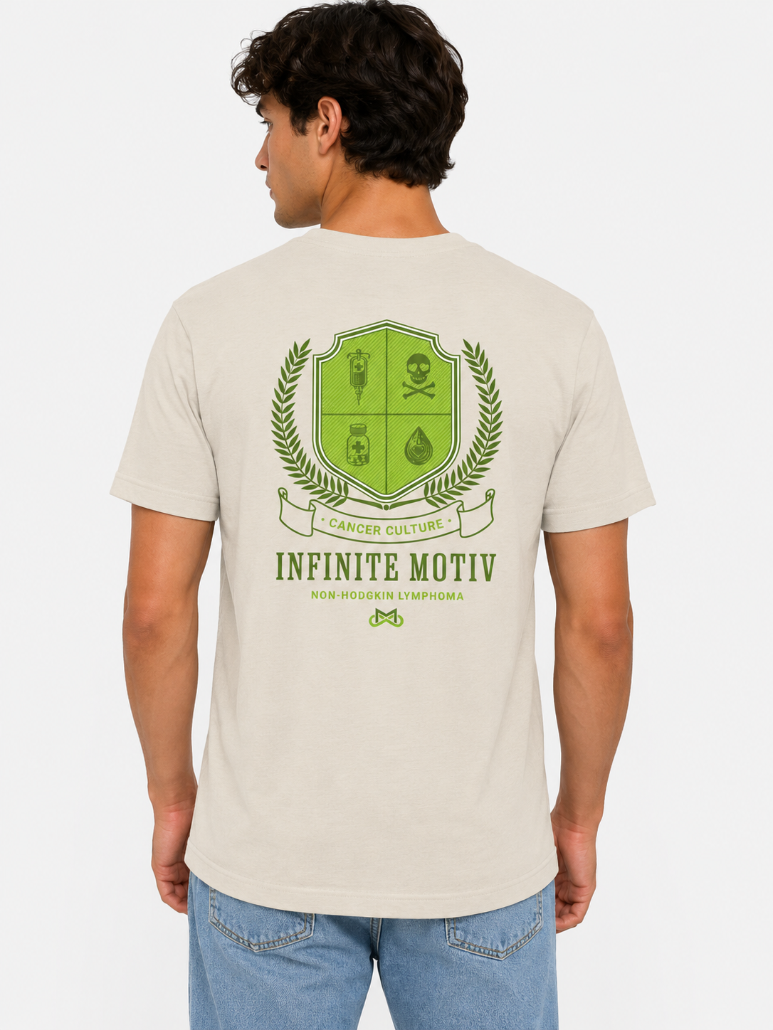 Unisex Non-Hodgkin Lymphoma Crest Embroidered T-shirt