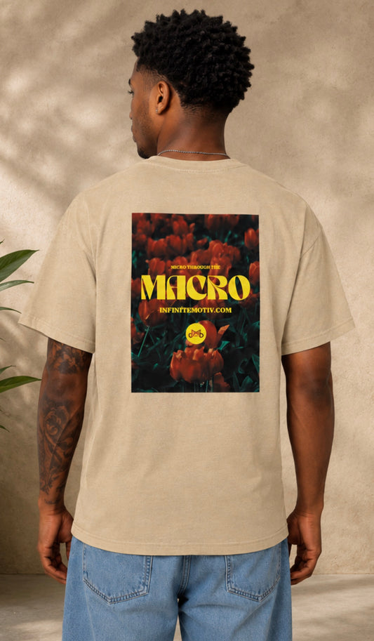 Micro Flowers Oversized Faded T-Shirt