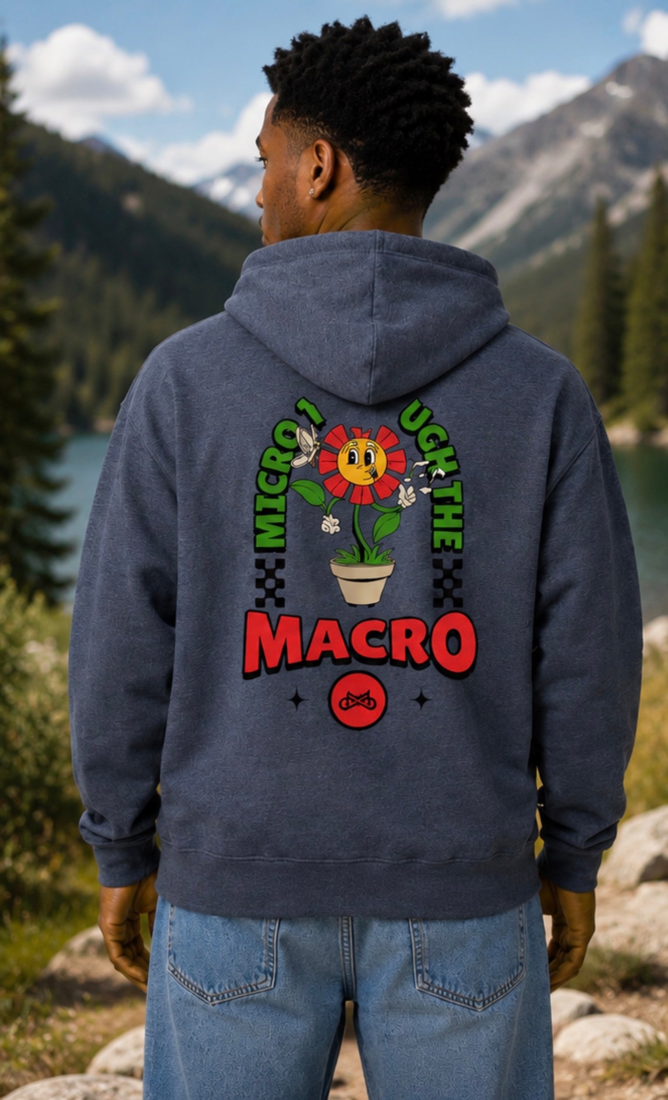 Flower Power Micro Through the Macro Hoodie