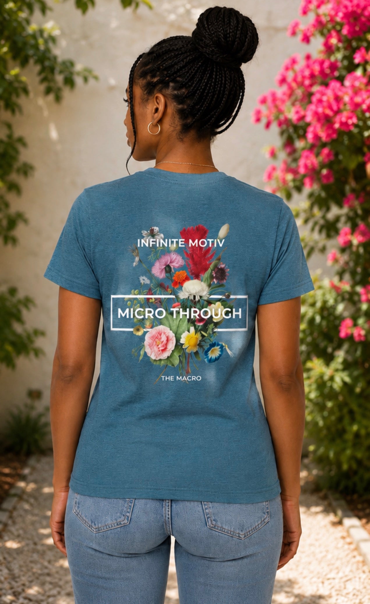 Micro Floral Strength Graphic Tee