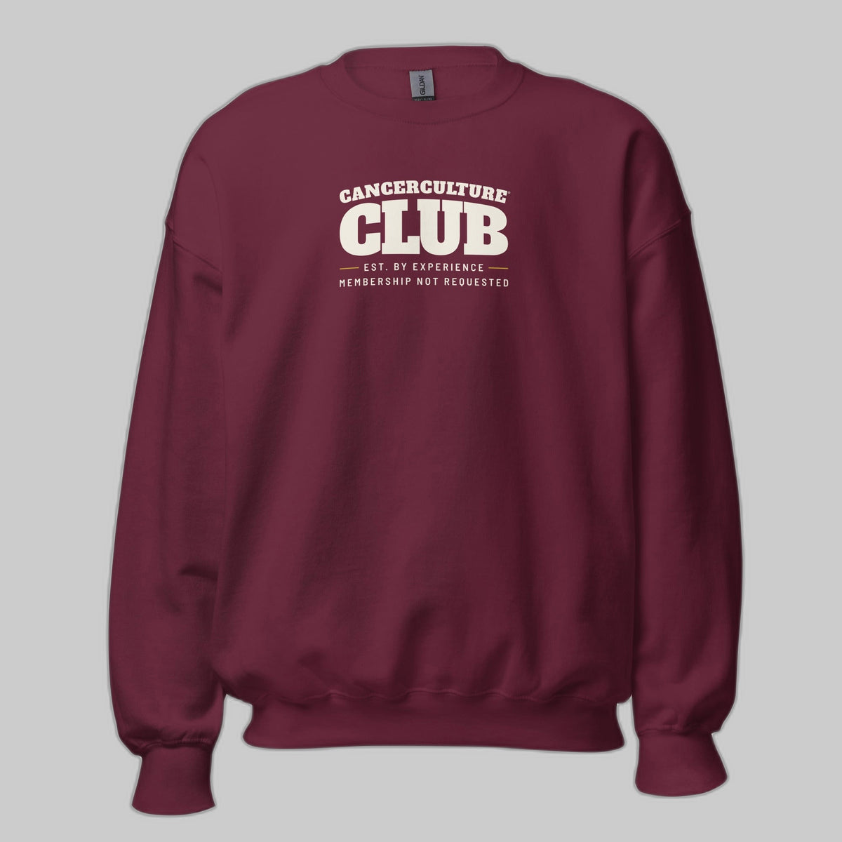 CancerCulture Club Sweatshirt, White Text | We See What You Carry