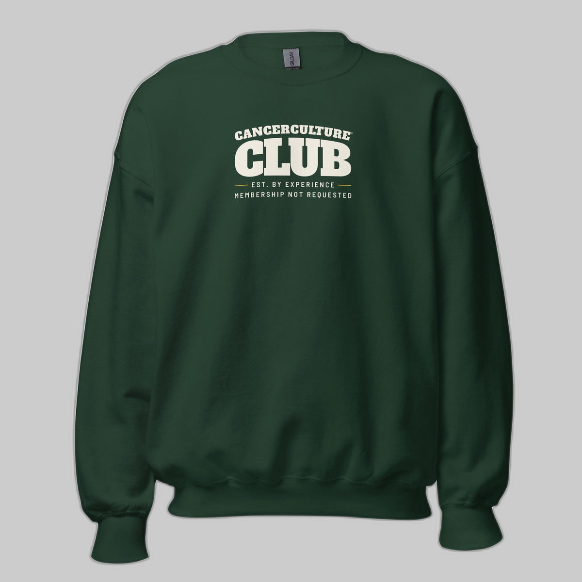 CancerCulture Club Sweatshirt, White Text | We See What You Carry