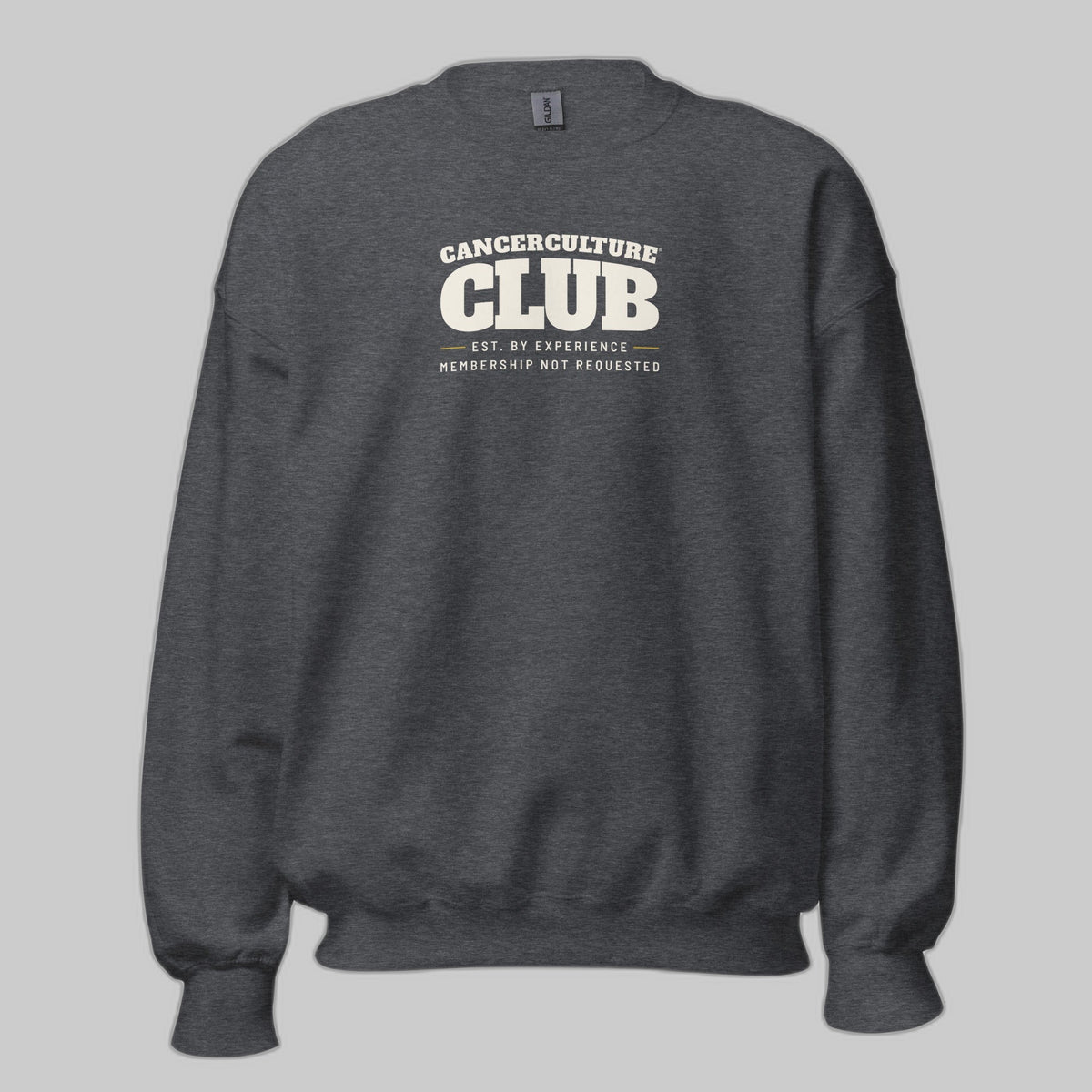 CancerCulture Club Sweatshirt, White Text | We See What You Carry
