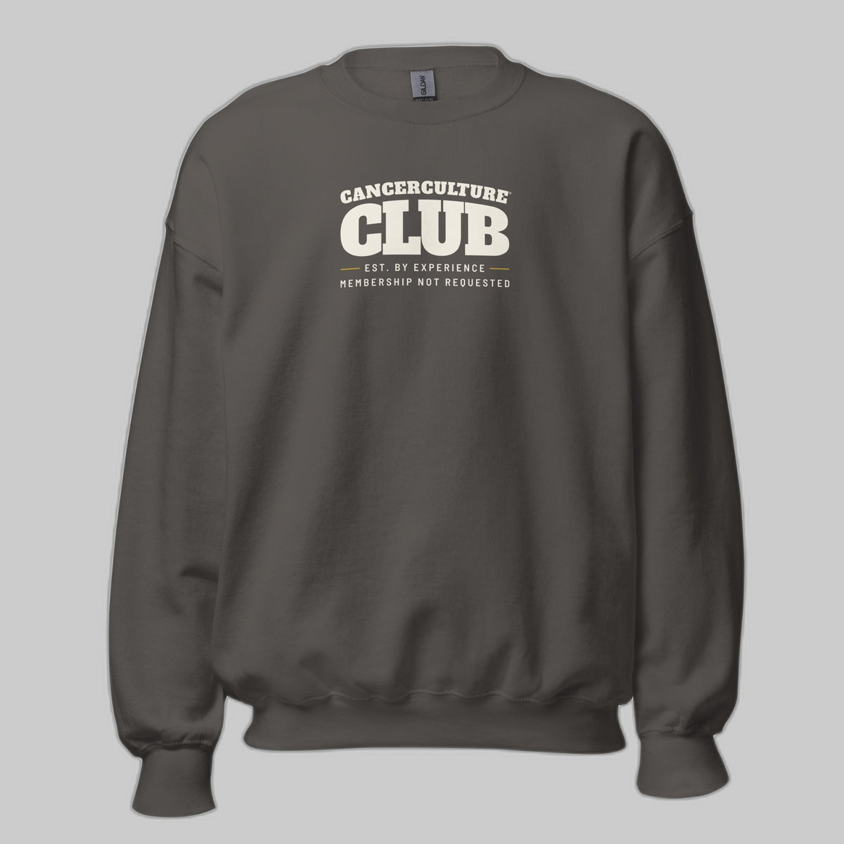 CancerCulture Club Sweatshirt, White Text | We See What You Carry