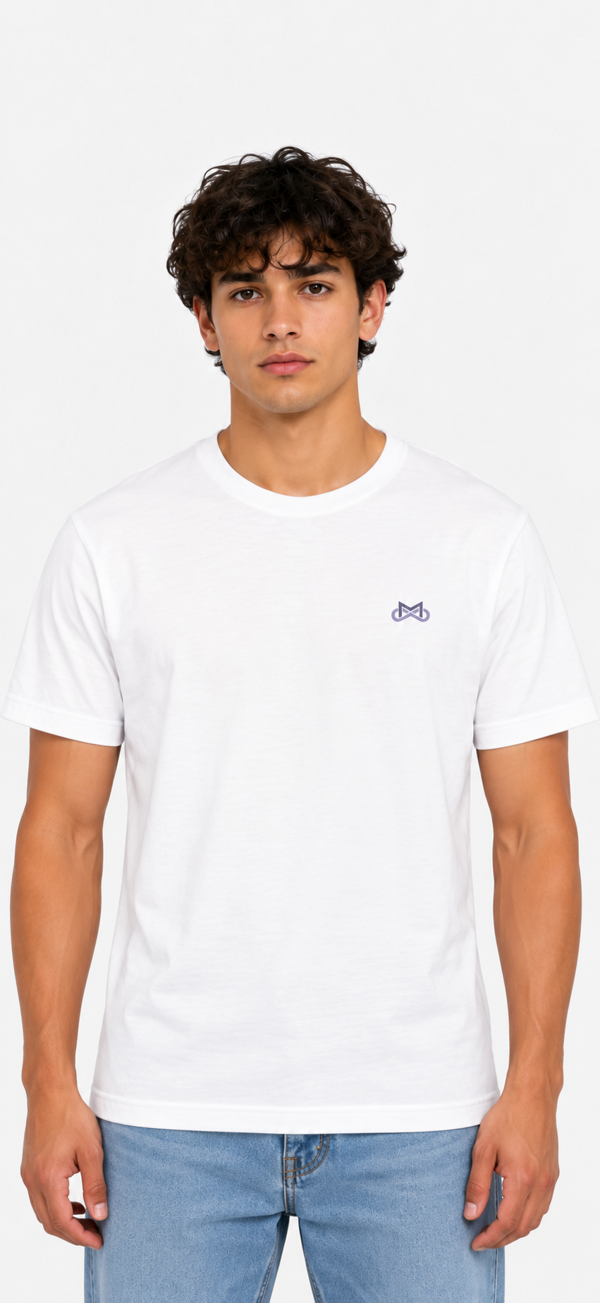 Crest AI studio mens front — Hodgkin Lymphoma left chest
