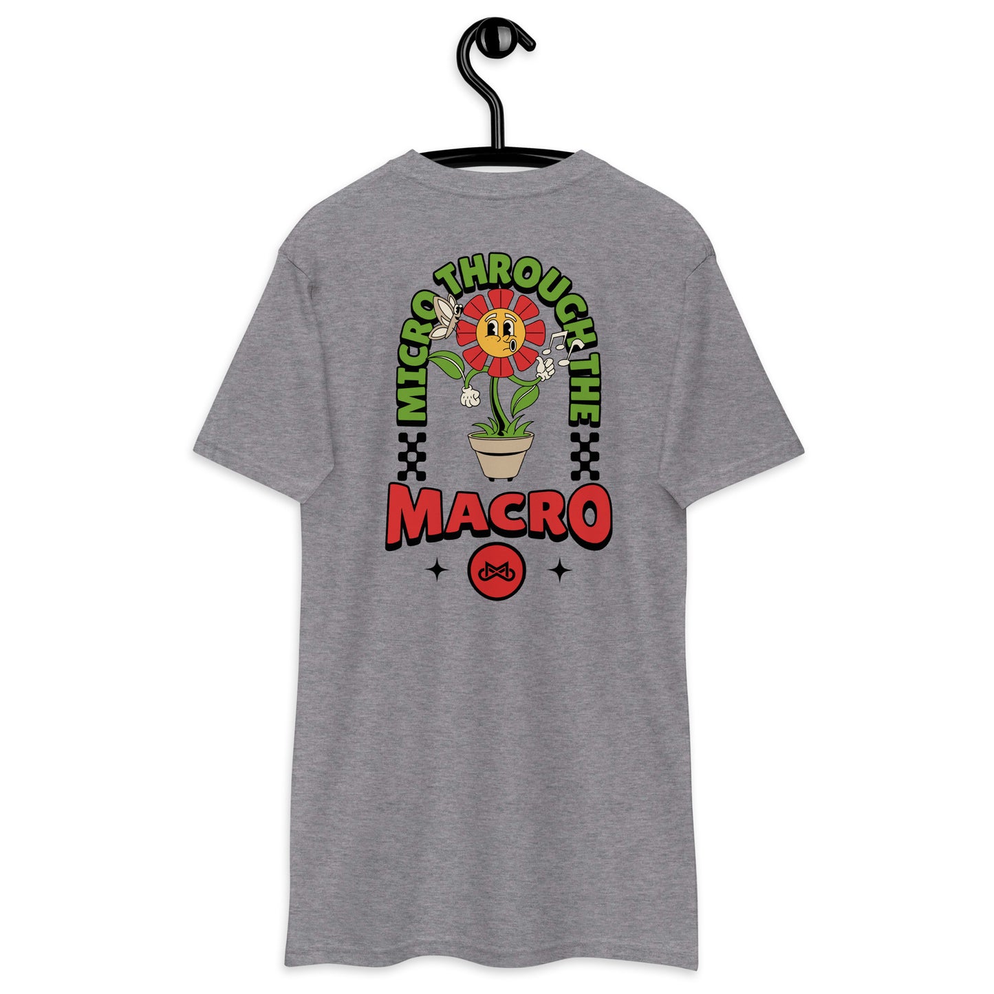 Hope Blooms Strong: Men's Embroidered Flower Power Tee (Cancer Awareness)