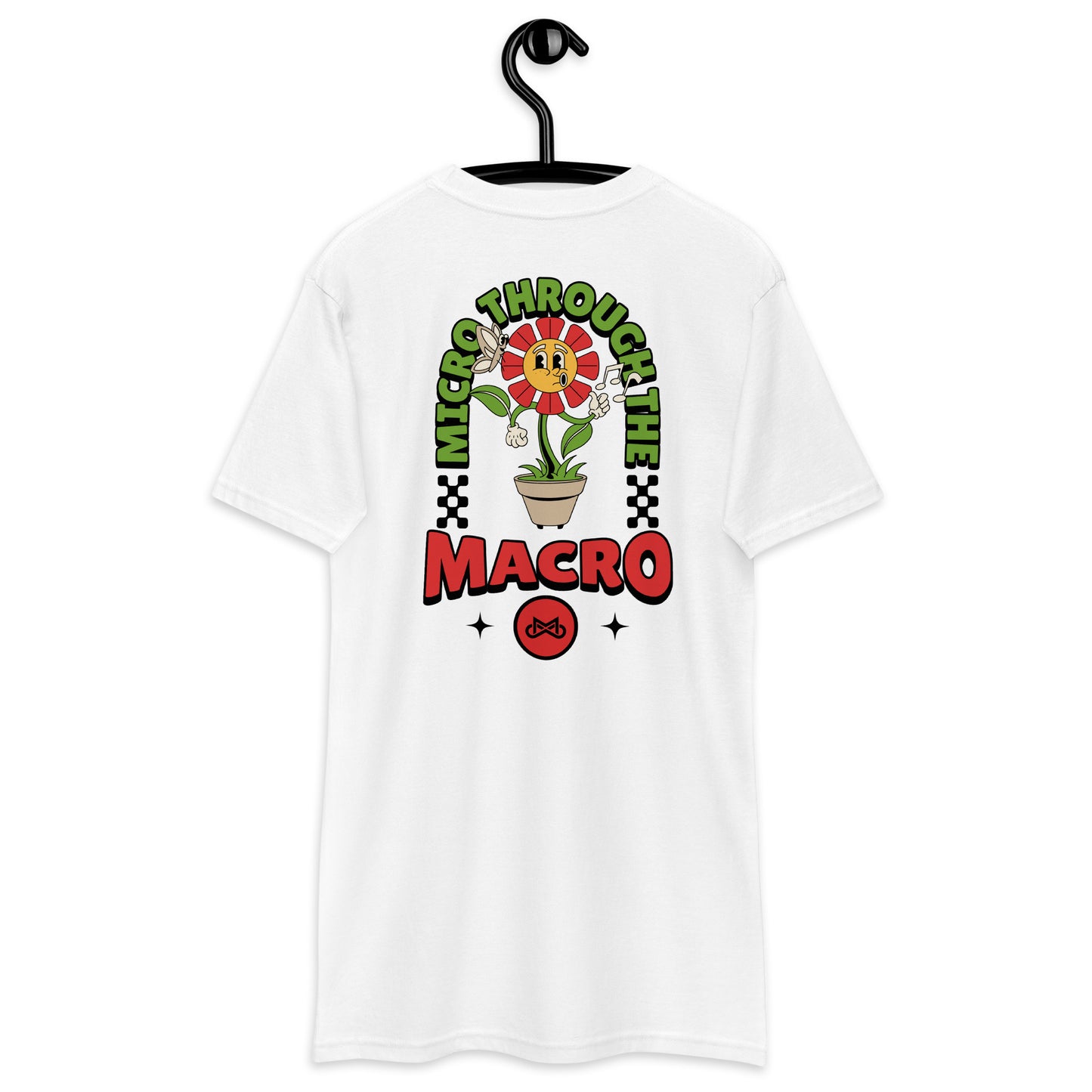 Hope Blooms Strong: Men's Embroidered Flower Power Tee (Cancer Awareness)