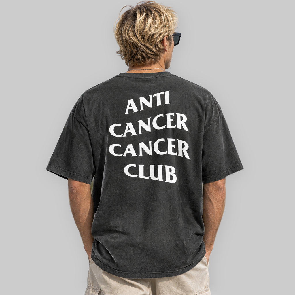 Cancer Club Unisex Oversized faded t-shirt