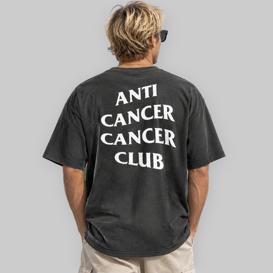 Cancer Club Unisex Oversized faded t-shirt