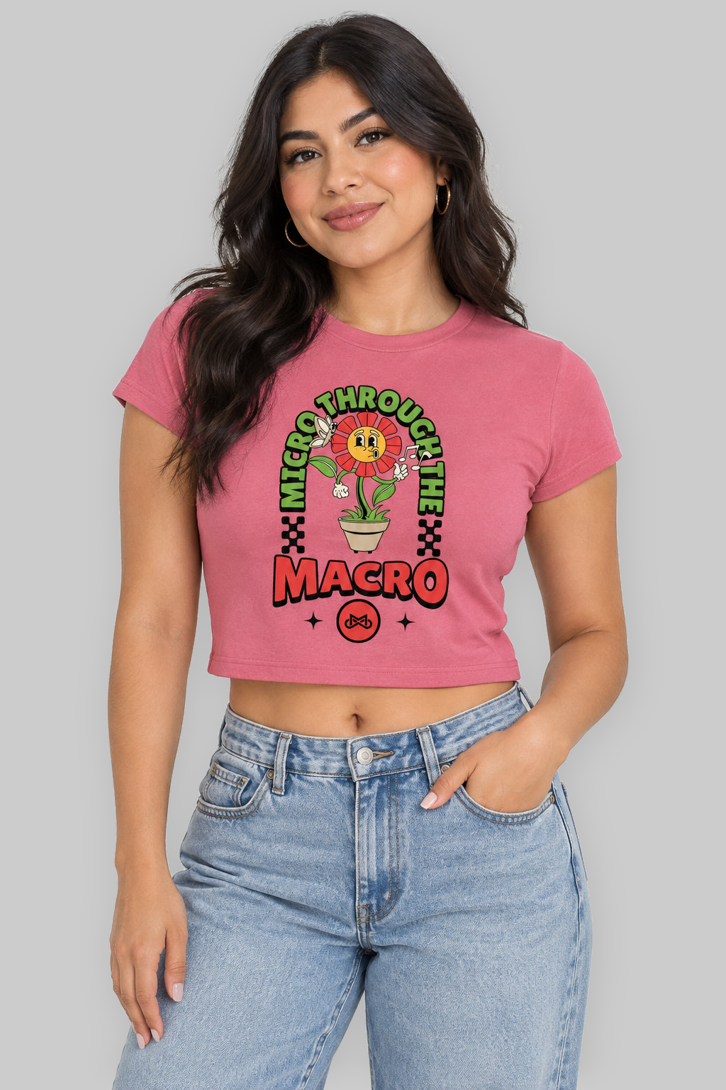 Flower Power Crop Tee