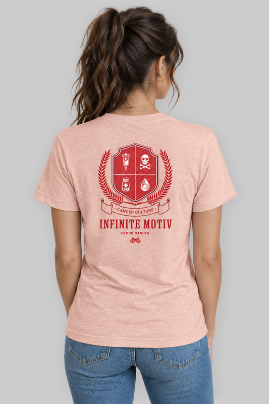 Unisex Blood Cancer Crest Embroidered t-shirt