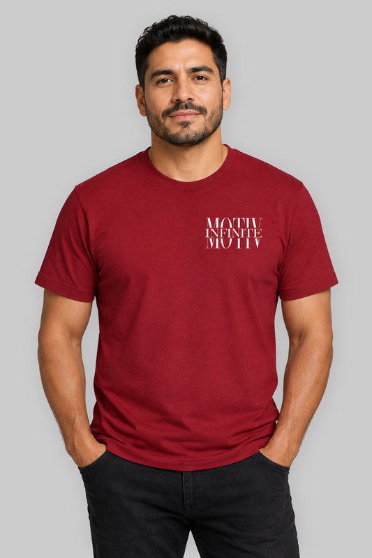 Stacked Motiv White Ink Unisex T-Shirt