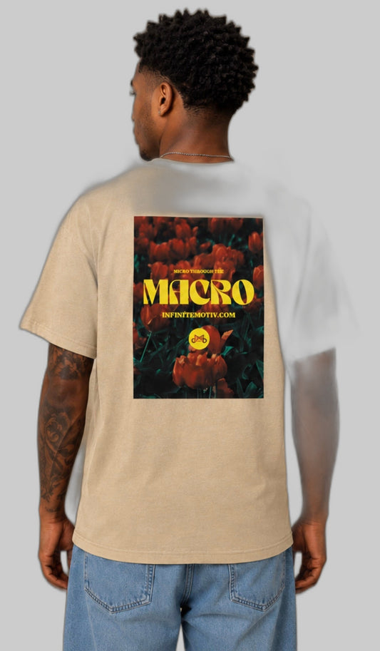 Micro Flowers Oversized Faded T-Shirt
