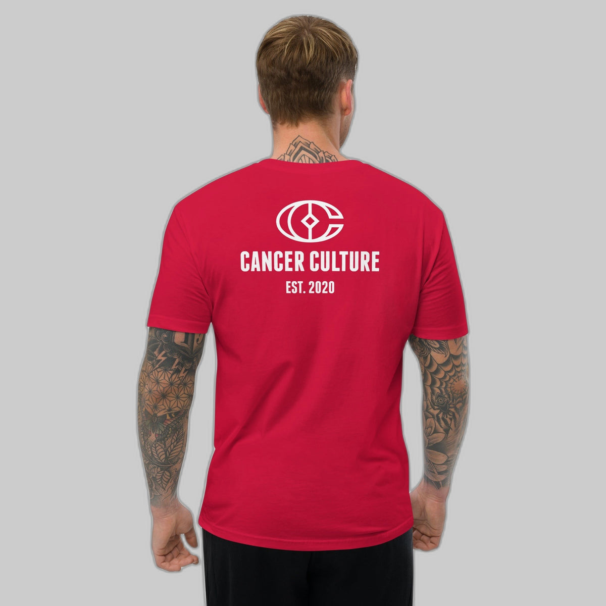 Standing Strong: Men's Cancer Awareness Black t-Shirt, cancer survivor