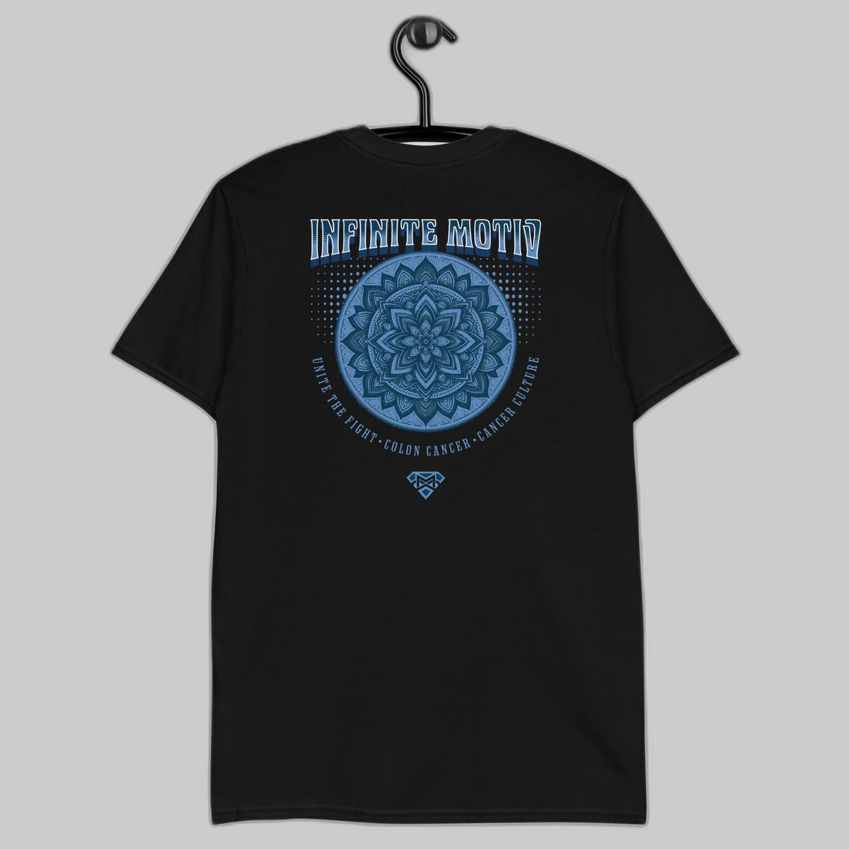 Colon Cancer Mandala Embroidered Unisex T-Shirt