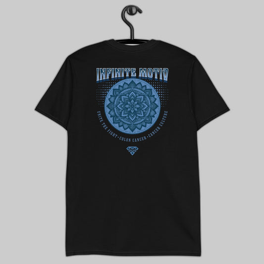 Colon Cancer Mandala Embroidered Unisex T-Shirt