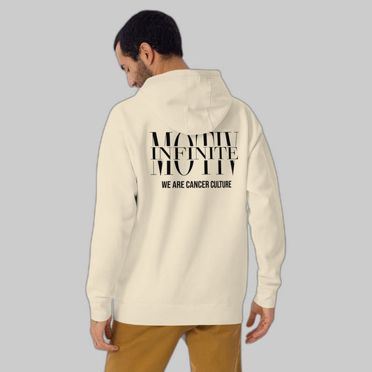 Stacked Motiv CancerCulture® Hoodie | Black Text