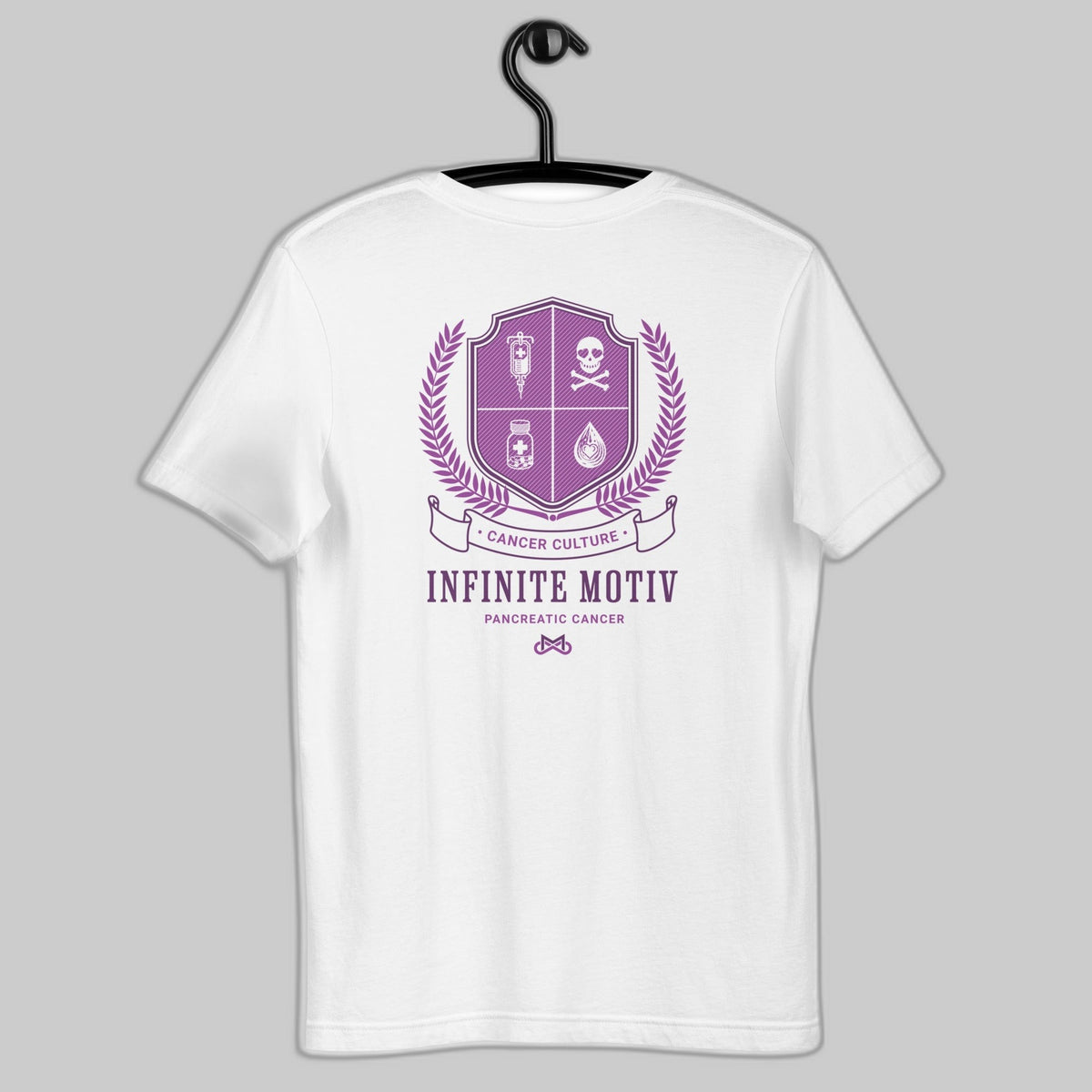 Unisex Pancreatic Cancer Crest Embroidered t-shirt