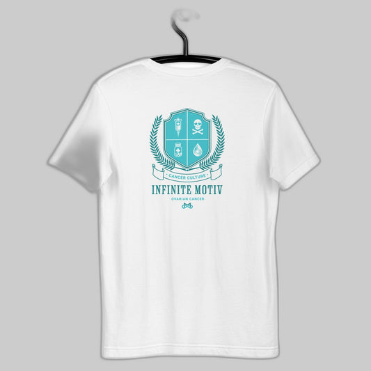 Unisex Ovarian Cancer Crest Embroidered t-shirt