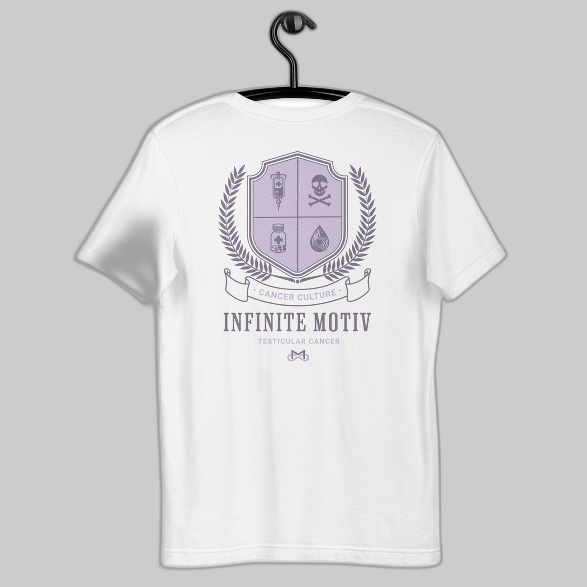Unisex Testicular Cancer Crest Embroidered t-shirt