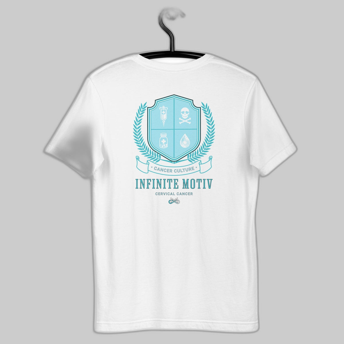 Unisex Cervical Cancer Crest Embroidered t-shirt
