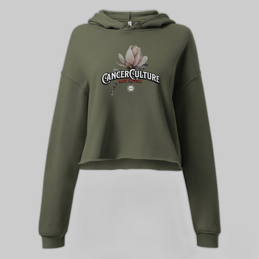 CancerCulture® Bloom Women's Crop Hoodie