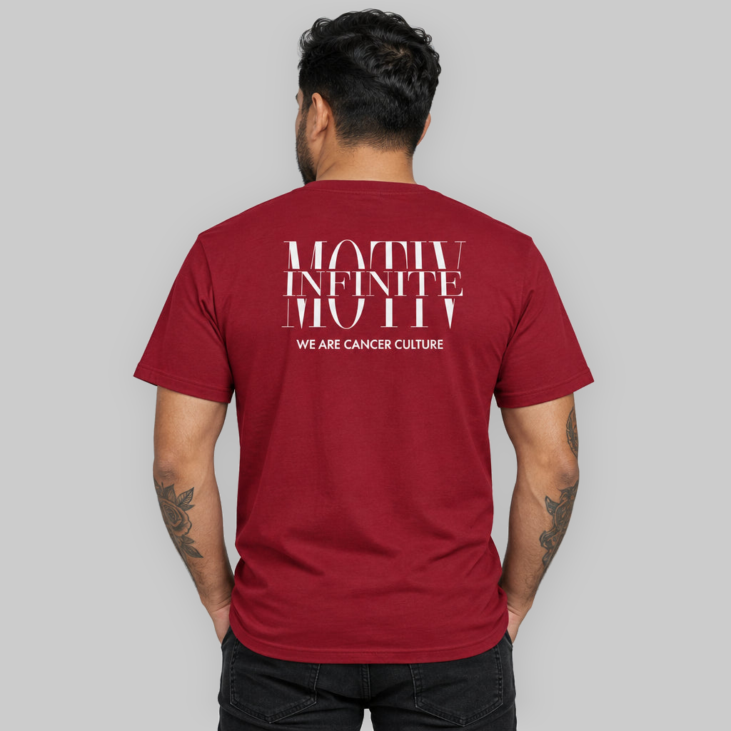 Stacked Motiv White Ink Unisex T-Shirt
