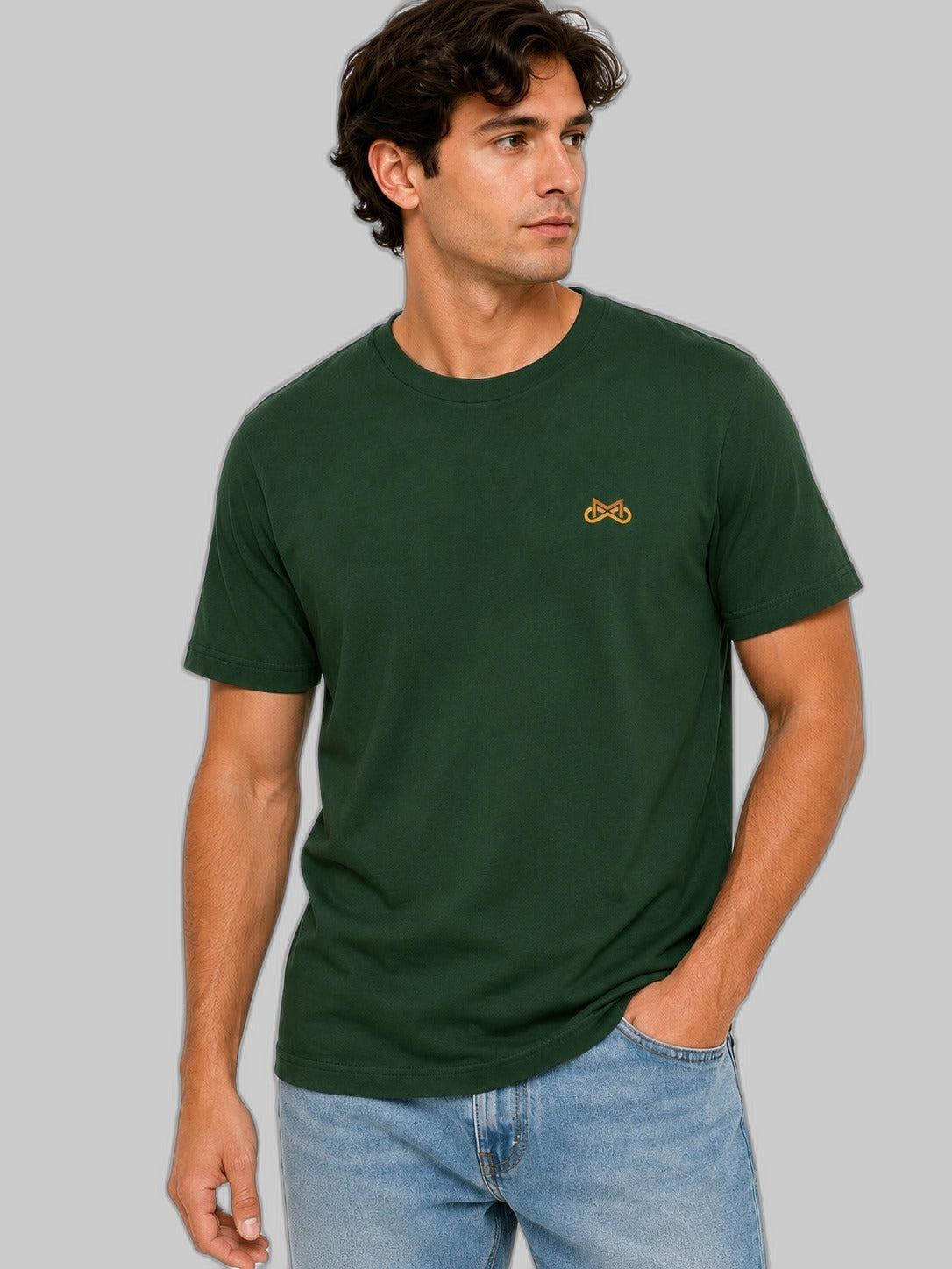 Leukemia t-shirt, Crest embroidered tee | CancerCulture® Infinite Motiv®