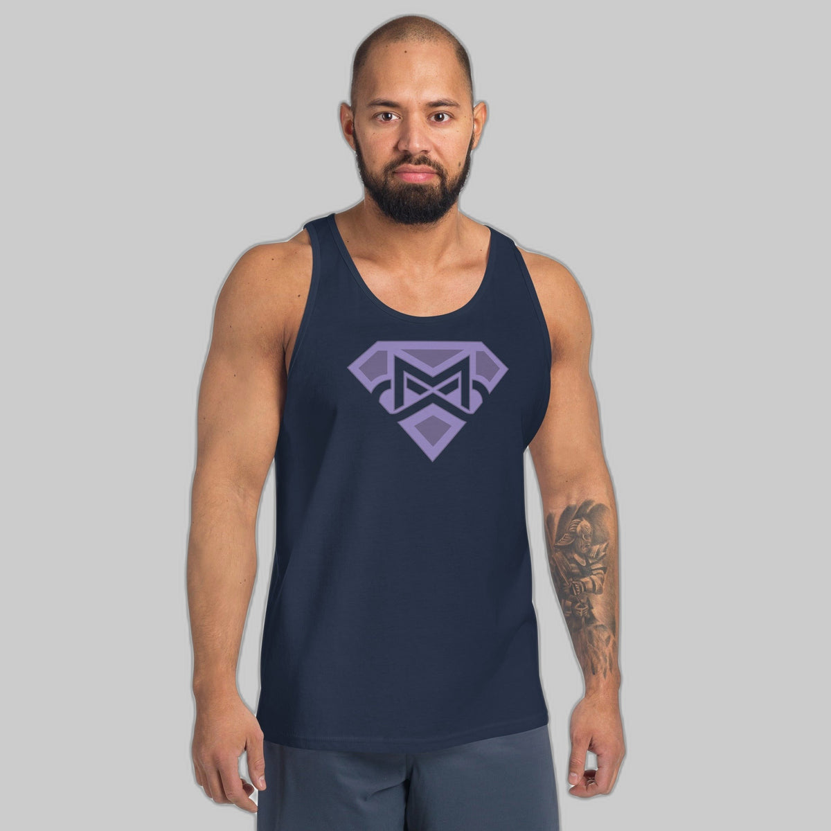 Men's All Cancer Hero Tank Top in navy