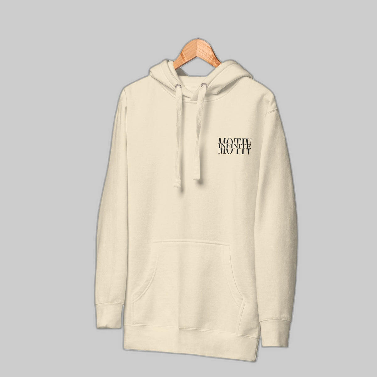 Stacked Motiv CancerCulture® Hoodie | Black Text