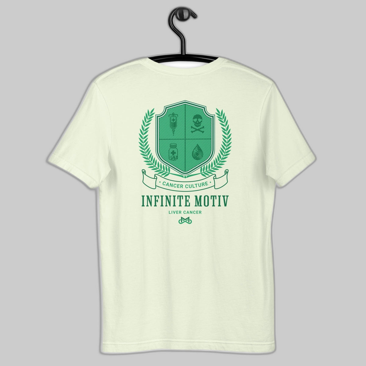 Unisex Liver Cancer Crest Embroidered t-shirt