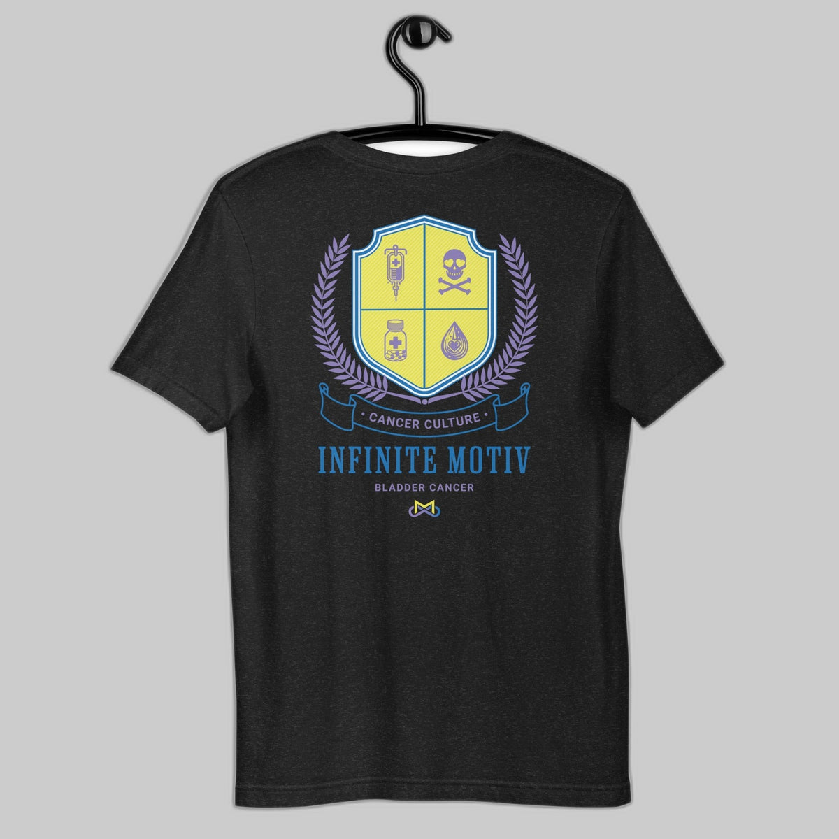 Unisex Bladder Cancer Crest Embroidered t-shirt