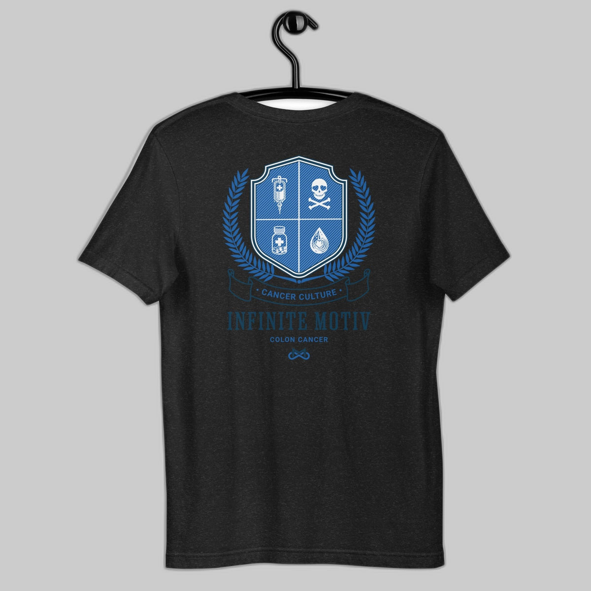Colon Cancer Crest Embroidered Unisex T-Shirt