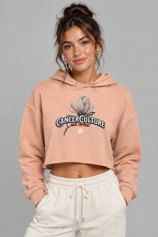 CancerCulture® Bloom Women's Crop Hoodie