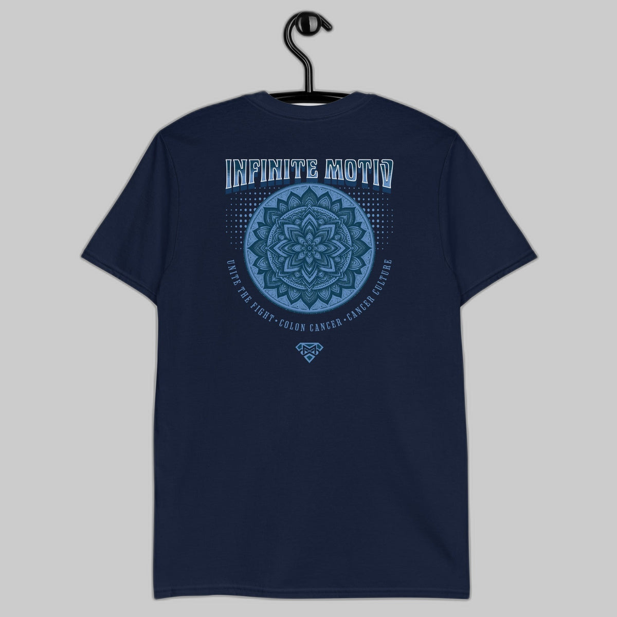 Colon Cancer Mandala Embroidered Unisex T-Shirt