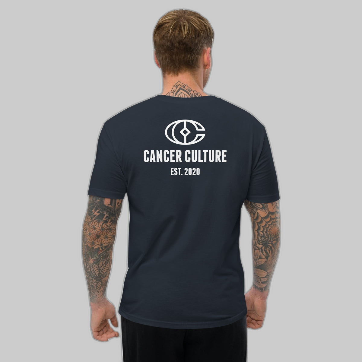 Standing Strong: Men's Cancer Awareness Black t-Shirt, cancer survivor