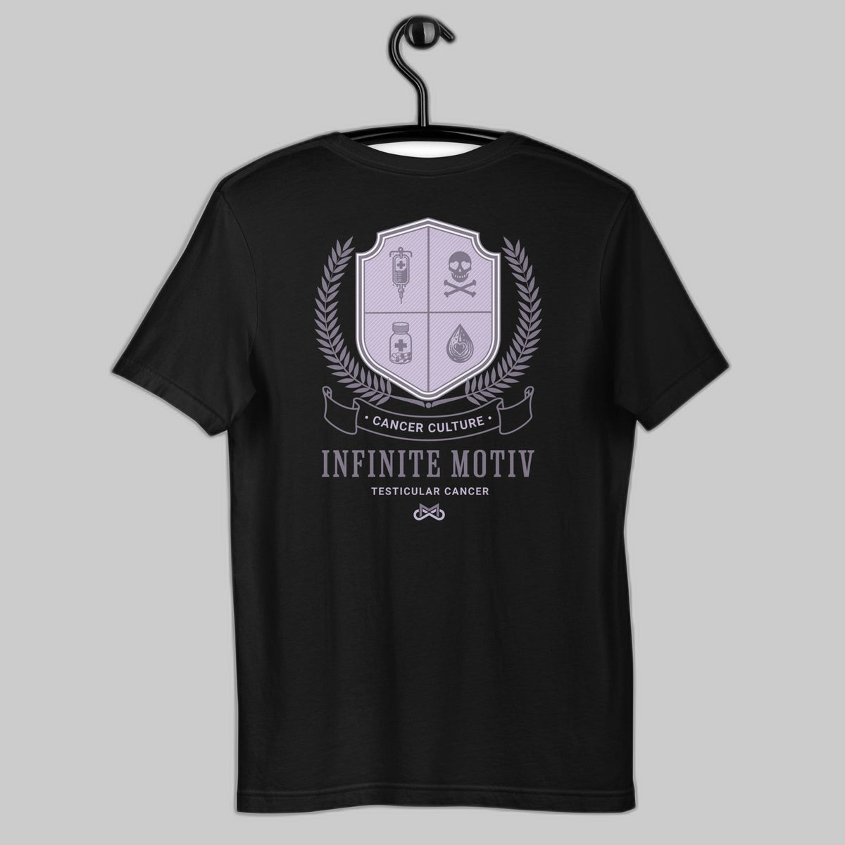Unisex Testicular Cancer Crest Embroidered t-shirt