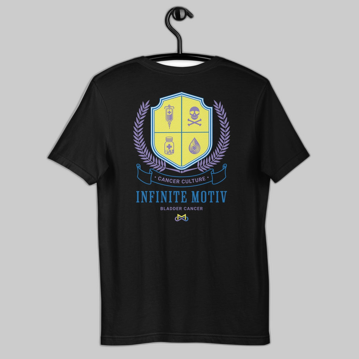Unisex Bladder Cancer Crest Embroidered t-shirt