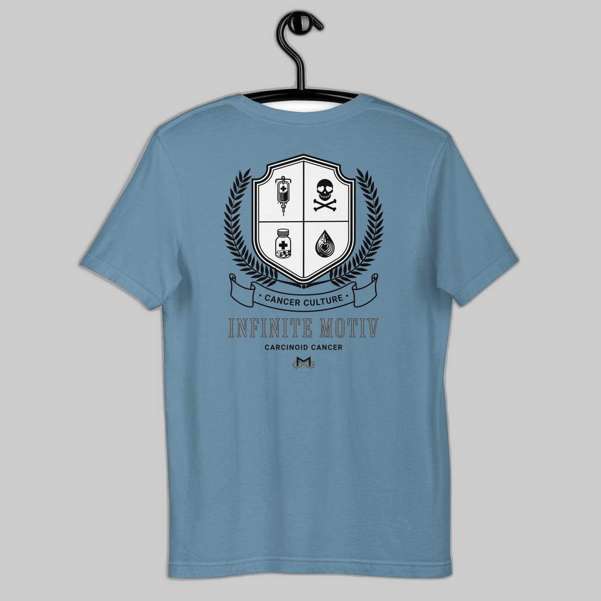 Unisex Carcinoid Cancer Crest Embroidered t-shirt