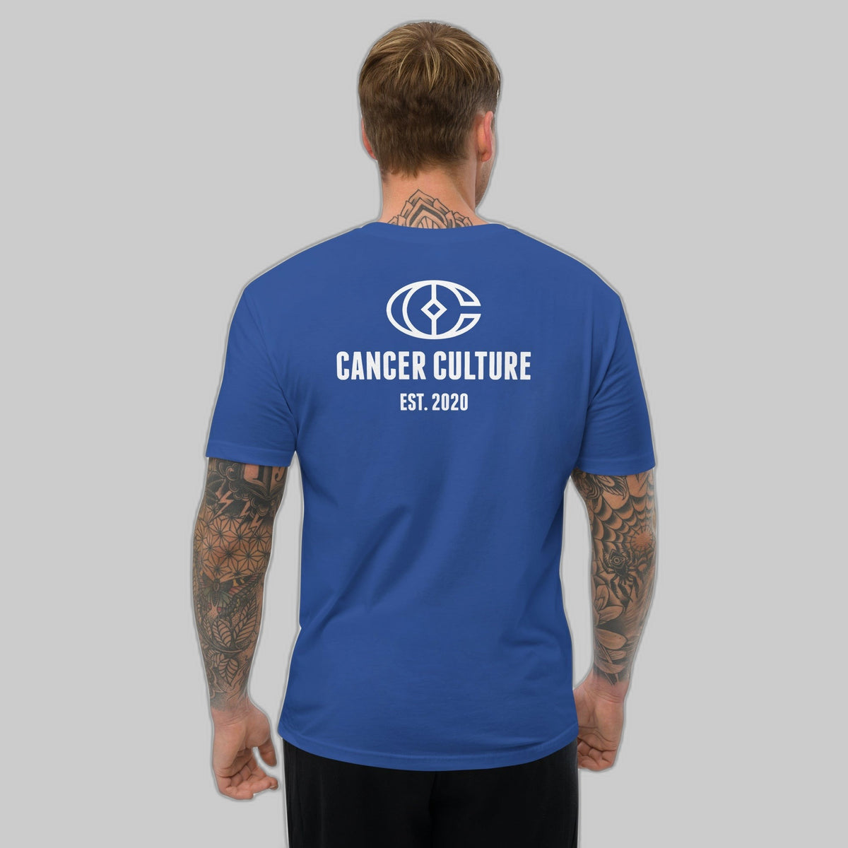 Standing Strong: Men's Cancer Awareness Black t-Shirt, cancer survivor