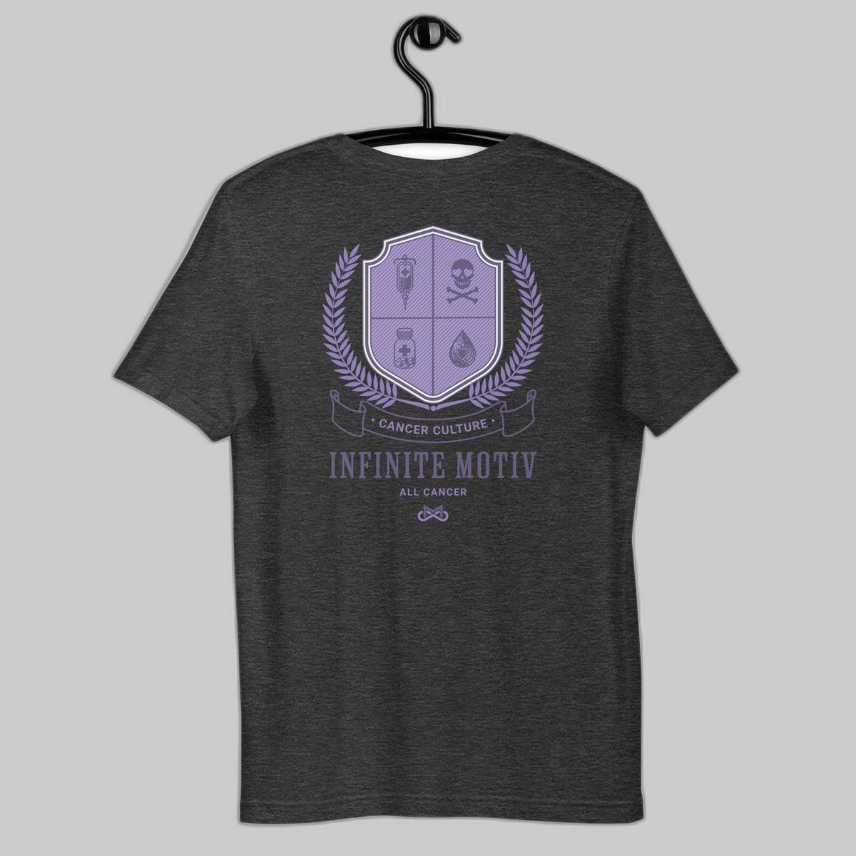 All Cancer Crest Embroidered Unisex T-Shirt