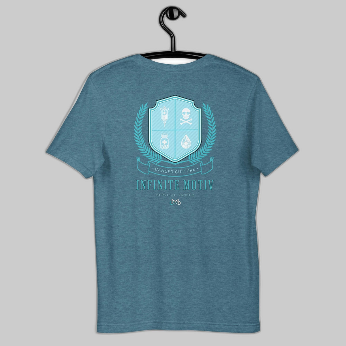 Unisex Cervical Cancer Crest Embroidered t-shirt