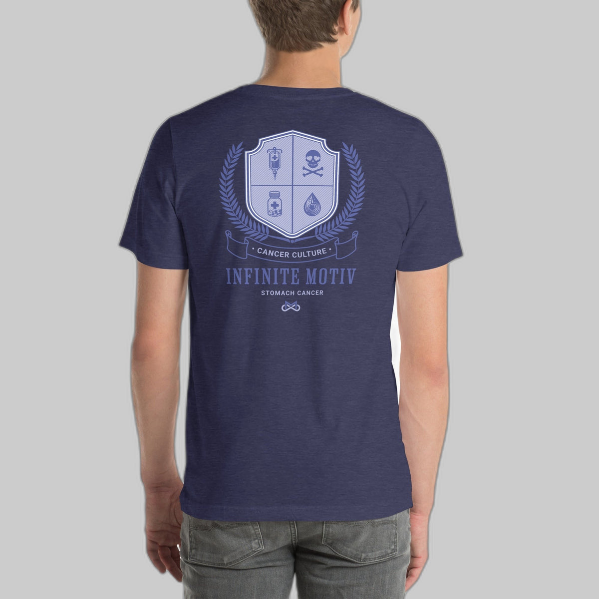 Unisex Stomach Cancer Crest Embroidered t-shirt