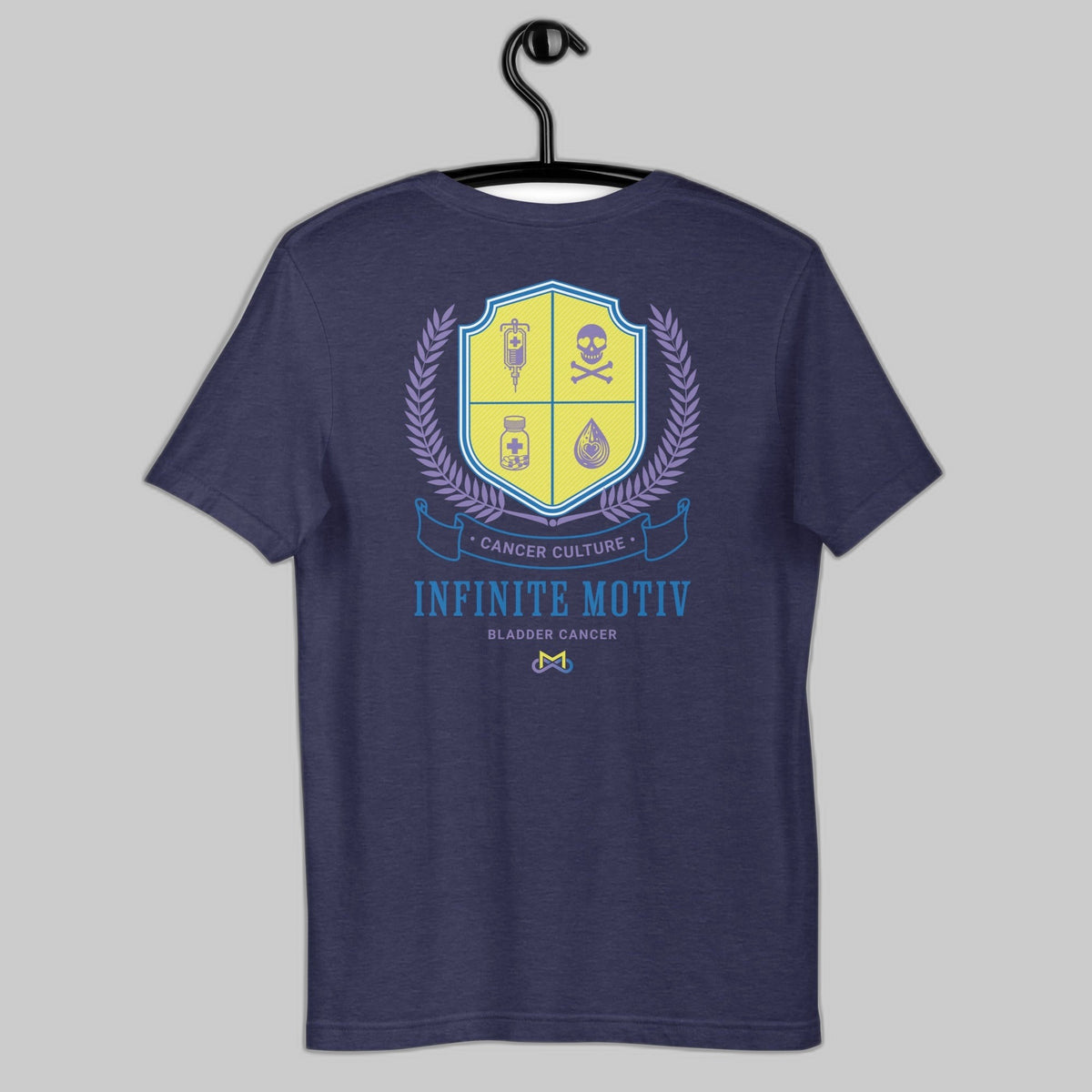 Unisex Bladder Cancer Crest Embroidered t-shirt