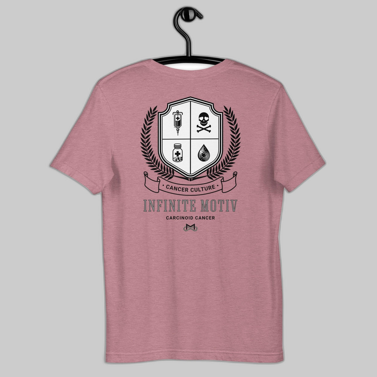 Unisex Carcinoid Cancer Crest Embroidered t-shirt