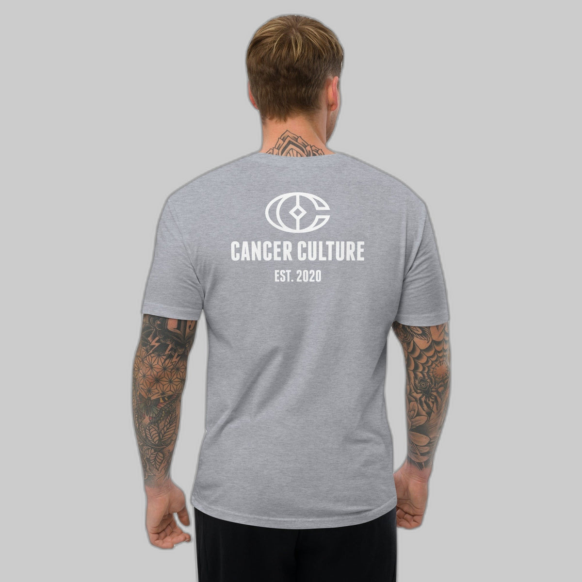 Standing Strong: Men's Cancer Awareness Black t-Shirt, cancer survivor