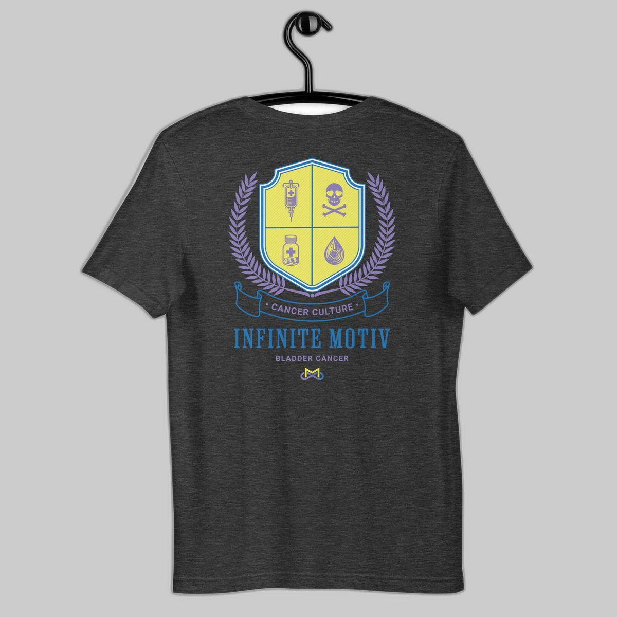 Unisex Bladder Cancer Crest Embroidered t-shirt