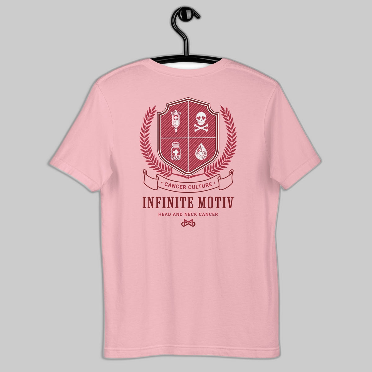Unisex Head and Neck Cancer Crest Embroidered t-shirt