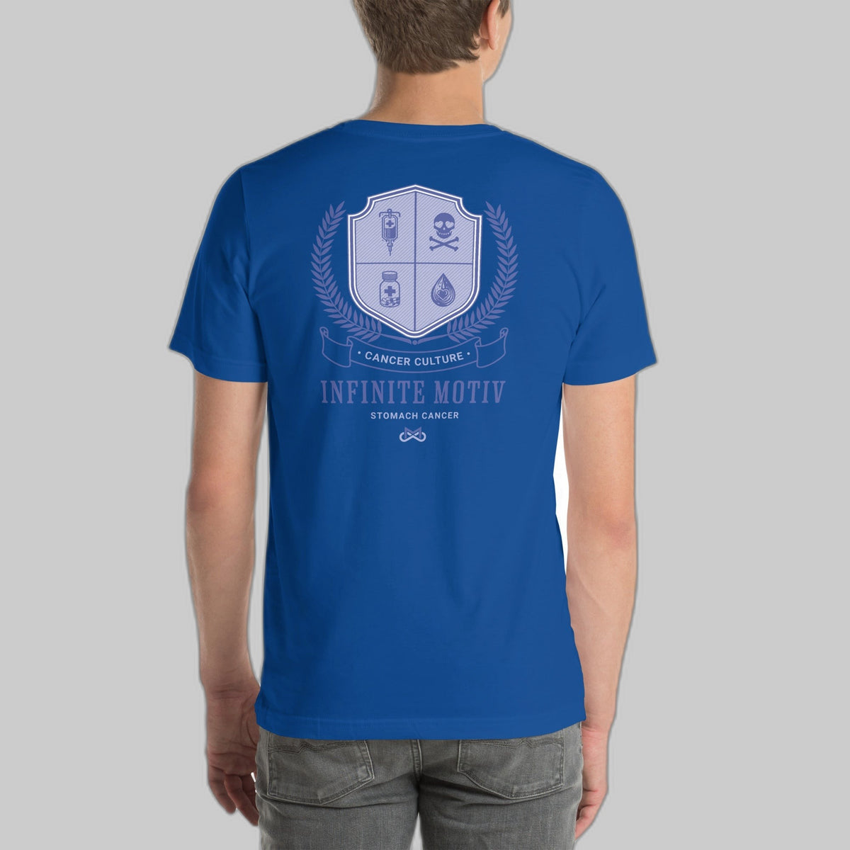 Unisex Stomach Cancer Crest Embroidered t-shirt